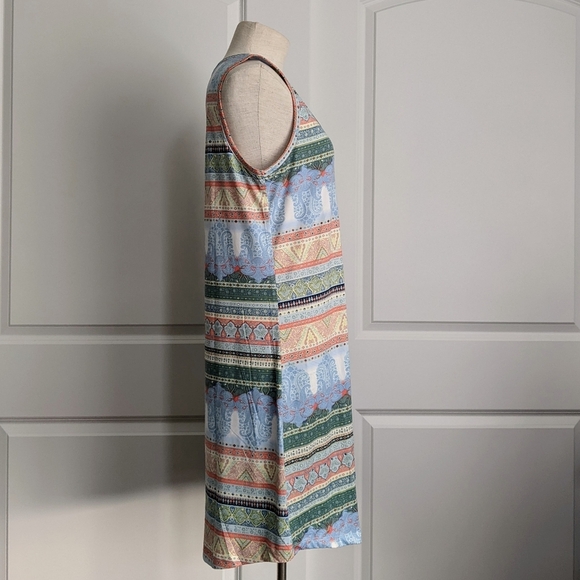 Echo Lounge Sleep Night Dress Chemise Sleeveless Scoop Neck Multicolor L NWT - Picture 5 of 16